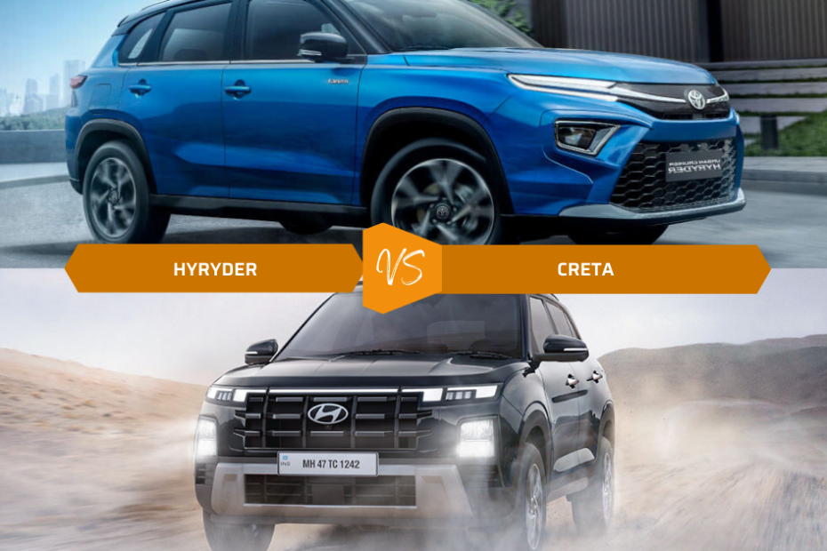 Toyota Hyryder vs Creta